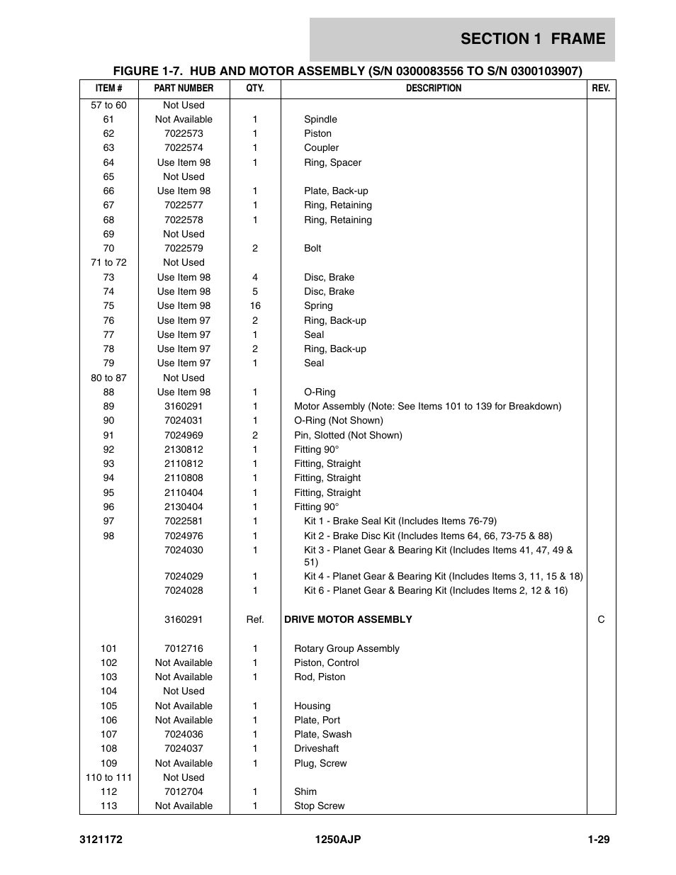 JLG 1250AJP Parts Manual User Manual | Page 37 / 406