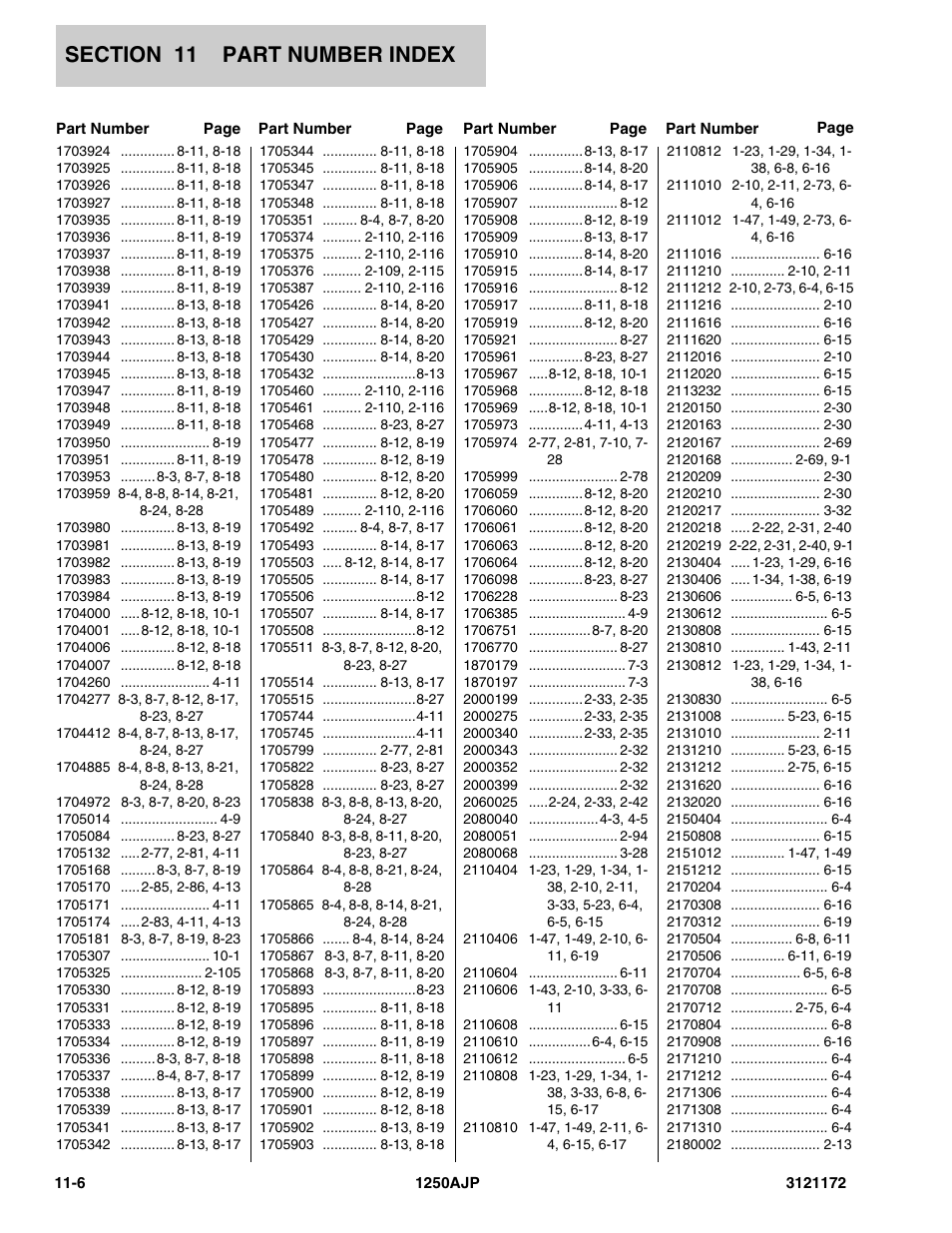 JLG 1250AJP Parts Manual User Manual | Page 394 / 406