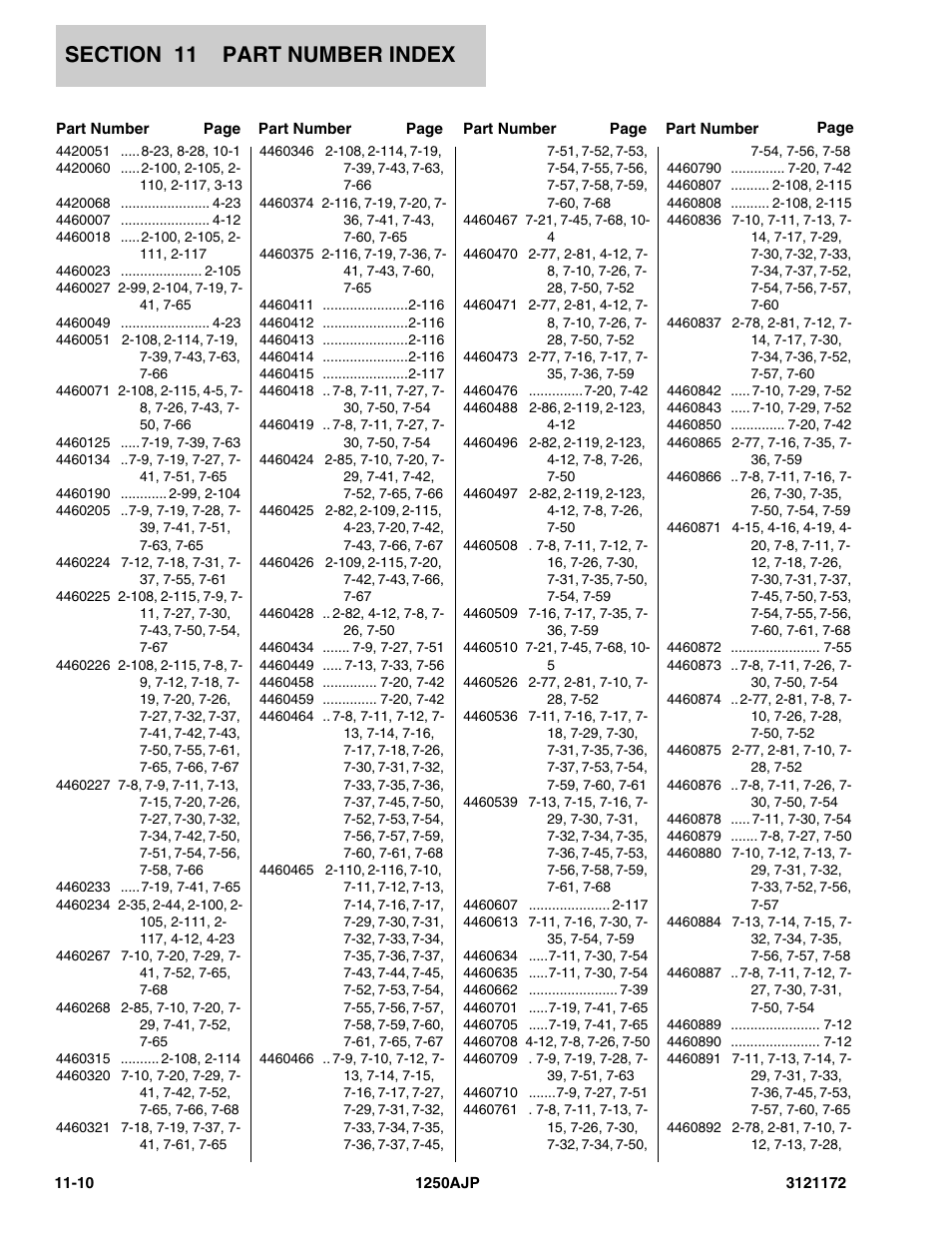 JLG 1250AJP Parts Manual User Manual | Page 398 / 406