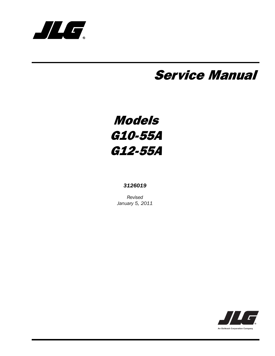 JLG G12-55A Service Manual User Manual | 200 pages