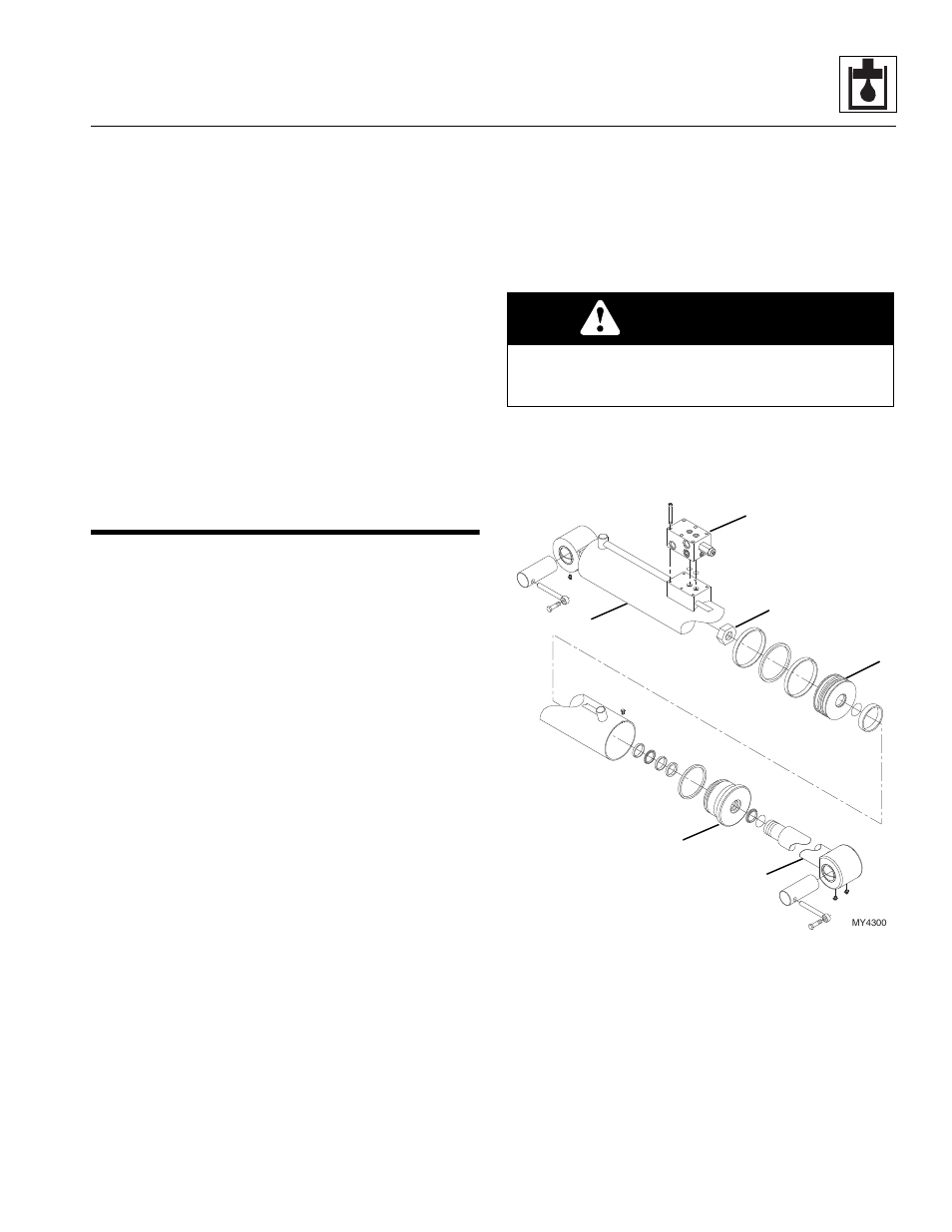 8 hydraulic cylinders, 1 general cylinder removal instructions, Hydraulic cylinders | Section, 8, “hydraulic cylinders, Section 8.8, “hydraulic cylinders, General cylinder removal instructions, Warning | JLG G12-55A Service Manual User Manual | Page 137 / 200