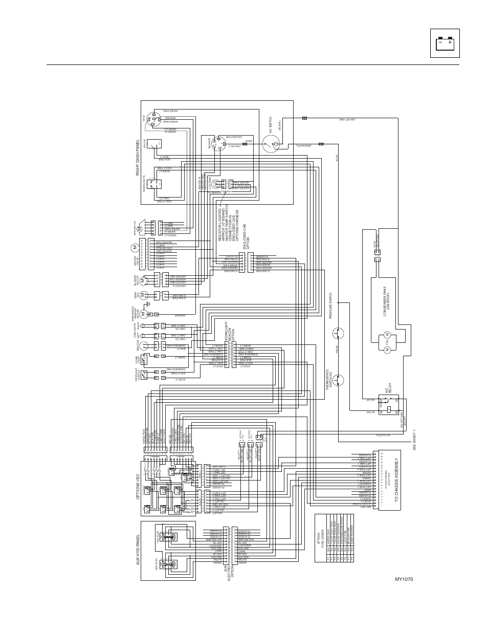 4 options schematic - john deere/perkins, Options schematic - john deere/perkins, My1070 | JLG G12-55A Service Manual User Manual | Page 155 / 200