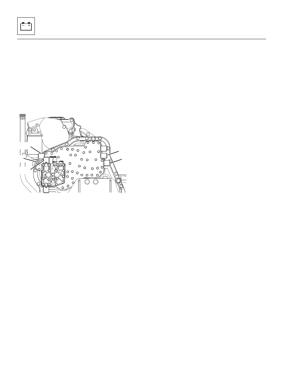 3 transmission solenoid valves, 4 transmission temperature sender, 5 engine coolant temperature sender | Section 9.10.3, Transmission solenoid valves, Transmission temperature sender, Engine coolant temperature sender | JLG G12-55A Service Manual User Manual | Page 174 / 200