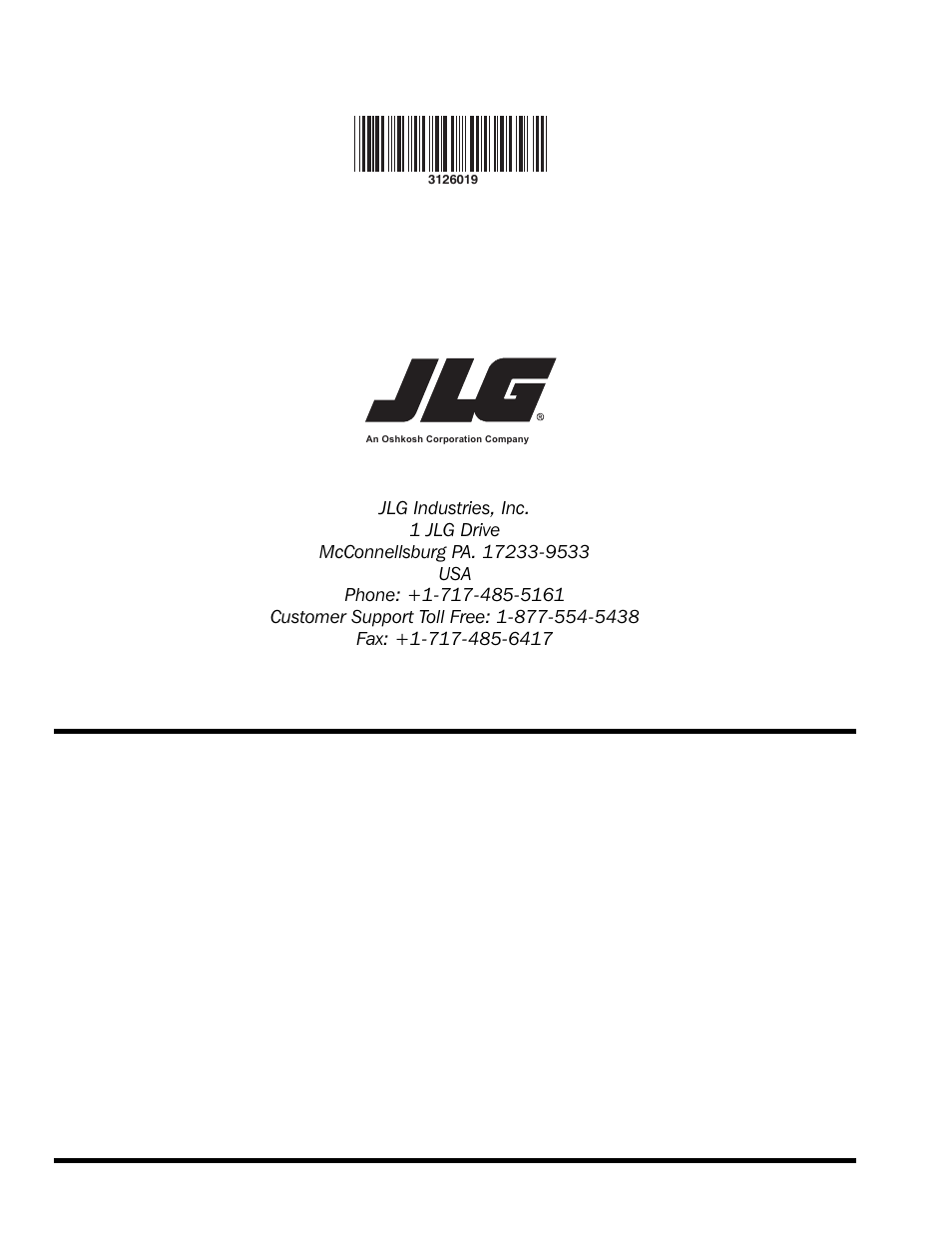 Jlg worldwide locations | JLG G12-55A Service Manual User Manual | Page 200 / 200