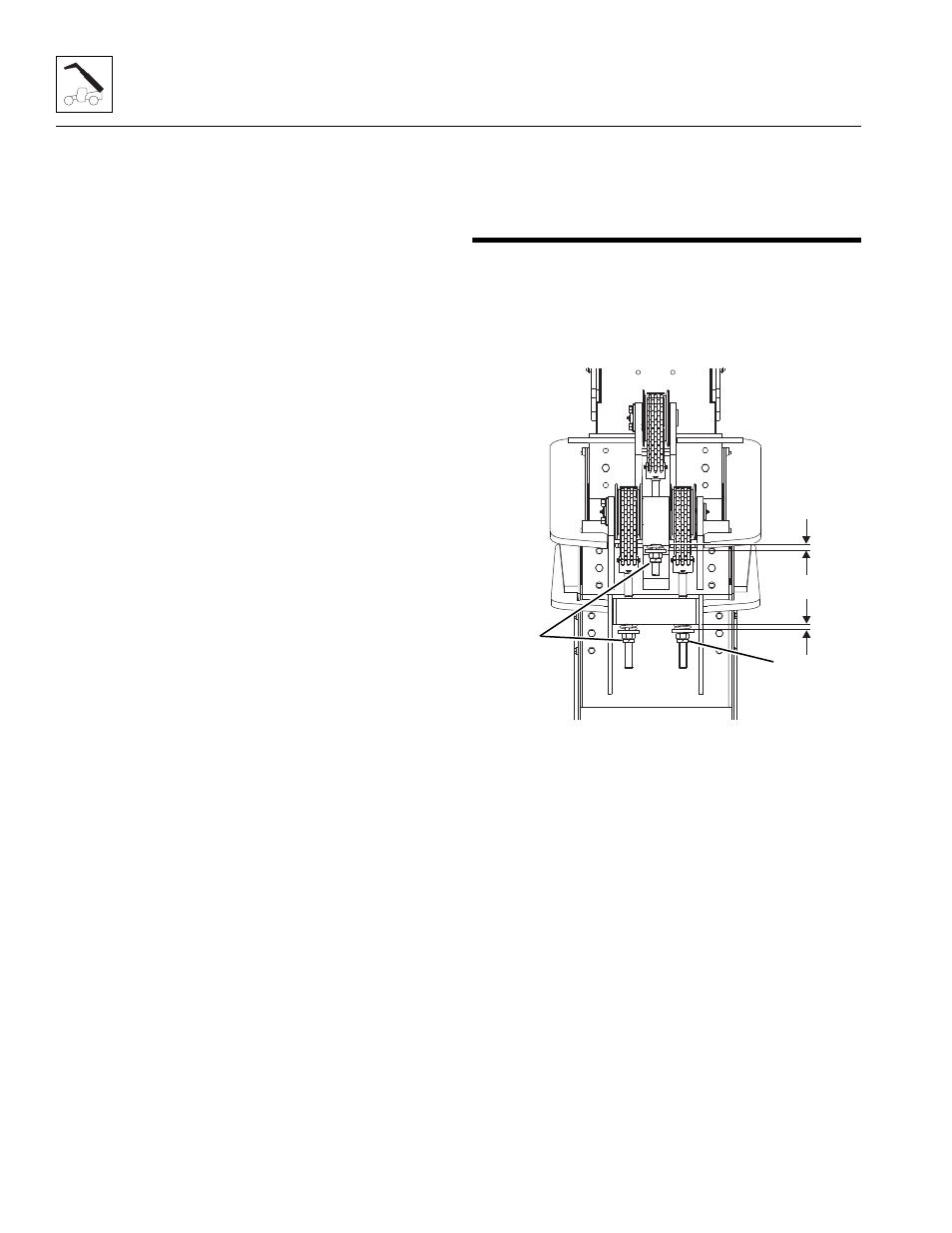 4 extend chain installation, 7 boom section separation adjustment, Boom section separation adjustment | Extend chain installation, O section 3.7, “boom section separation adjustment | JLG G12-55A Service Manual User Manual | Page 52 / 200