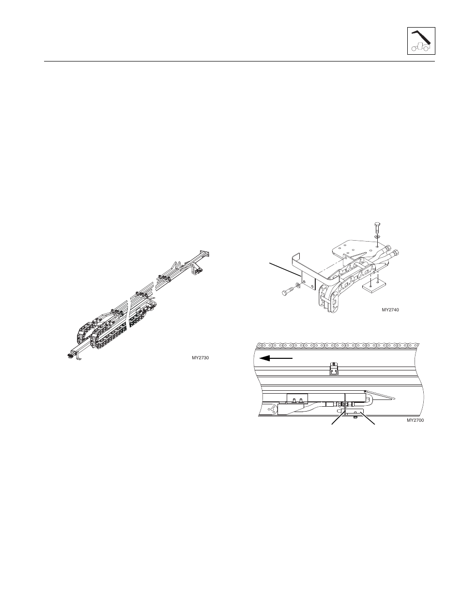 2 assembling the hose carrier assembly, 3 hose carrier-assembly installation, Assembling the hose carrier assembly | Hose carrier-assembly installation | JLG G12-55A Service Manual User Manual | Page 55 / 200