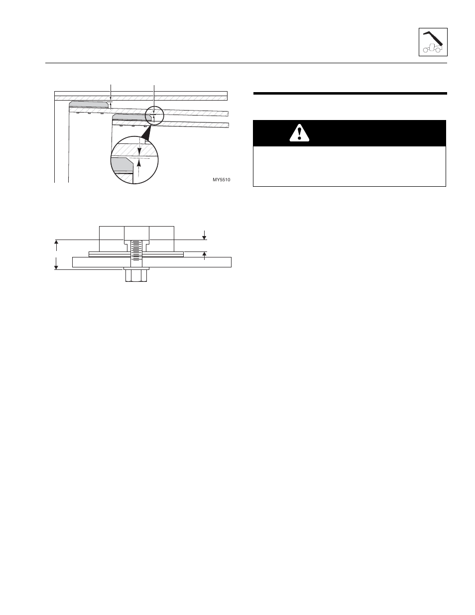 12 boom extend and retract chains, 1 boom chain inspection, Boom extend and retract chains | Boom chain inspection, Warning | JLG G12-55A Service Manual User Manual | Page 59 / 200