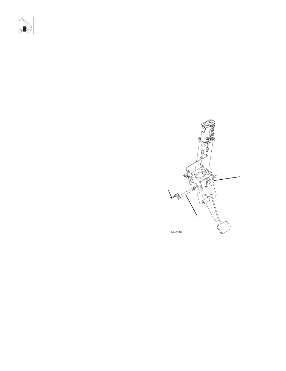 2 service brake pedal, Service brake pedal | JLG G12-55A Service Manual User Manual | Page 70 / 200