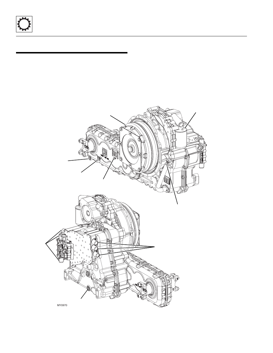 1 transmission assembly component terminology, Transmission assembly component terminology, Transmission | JLG G12-55A Service Manual User Manual | Page 90 / 200