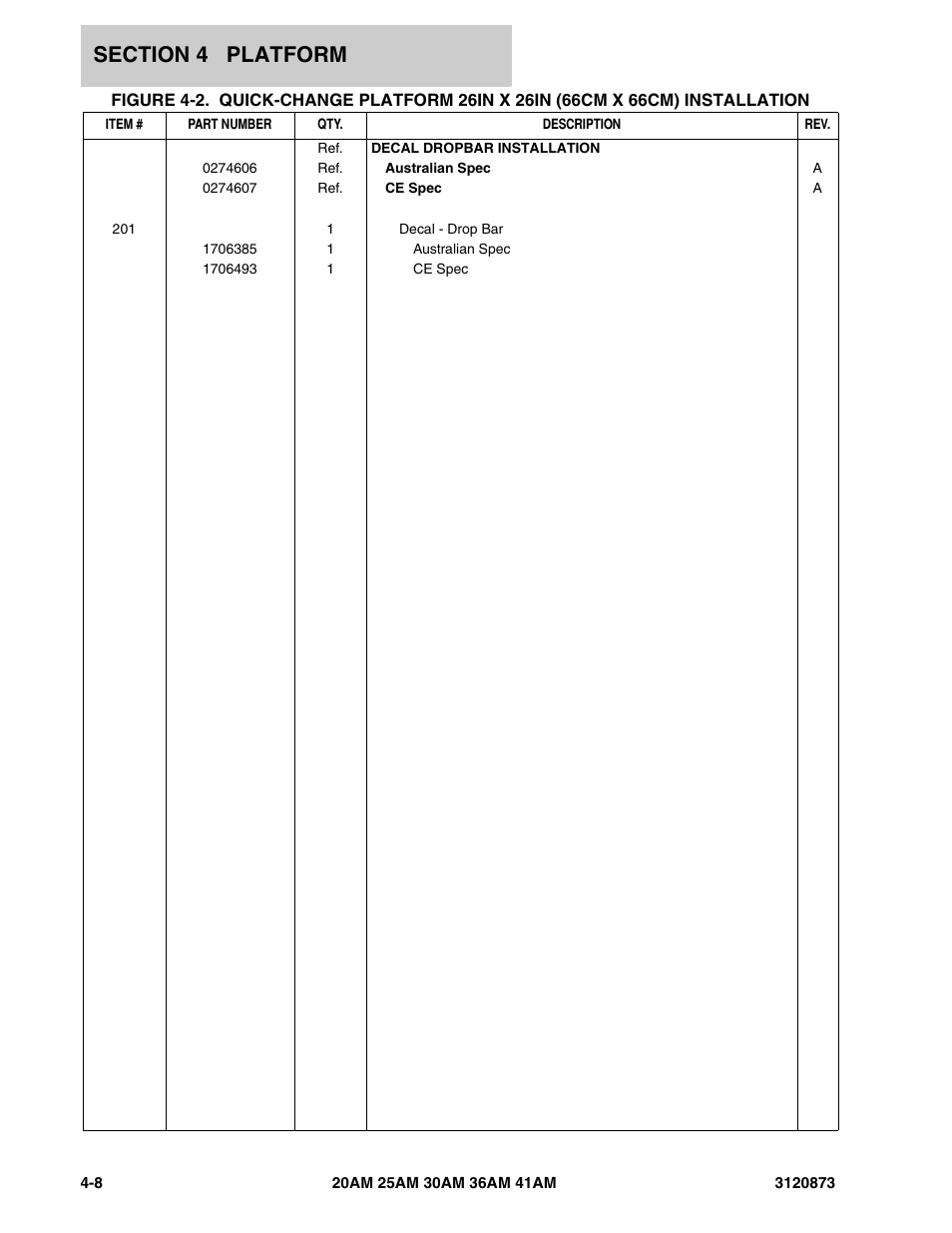 JLG 41AM (3120873-2013) Parts Manual User Manual | Page 118 / 180