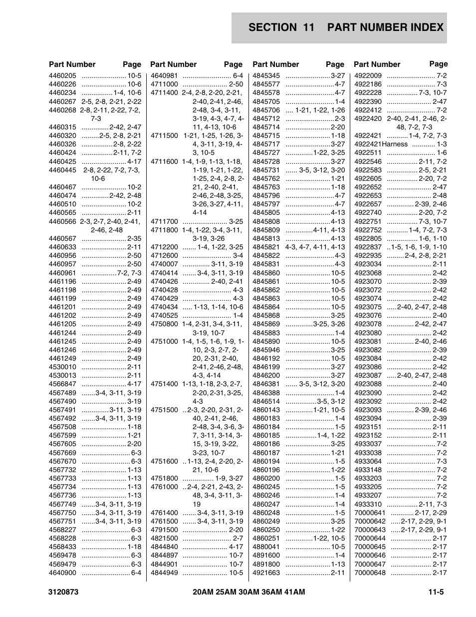 4922421harness 1-3 | JLG 41AM (3120873-2013) Parts Manual User Manual | Page 177 / 180
