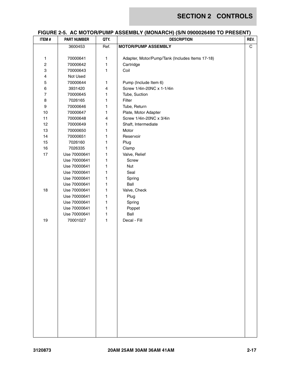 JLG 41AM (3120873-2013) Parts Manual User Manual | Page 49 / 180