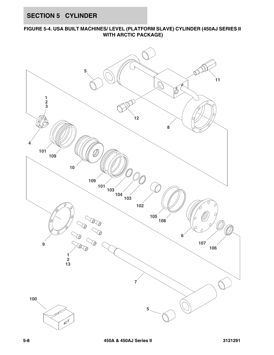 With arctic package) -8 | JLG 450A_AJ Series II Parts Manual User Manual | Page 194 / 312