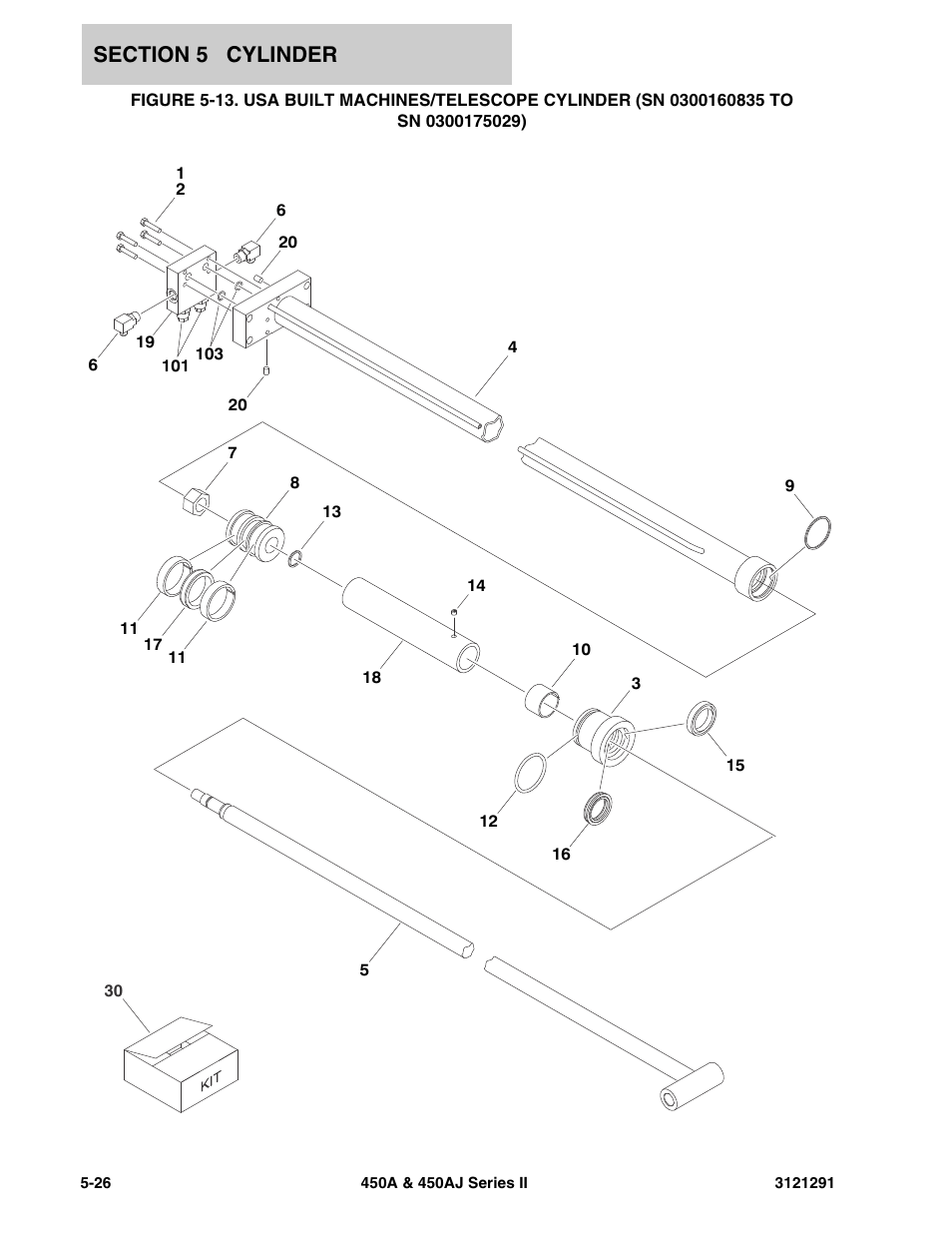Sn 0300175029) -26 | JLG 450A_AJ Series II Parts Manual User Manual | Page 212 / 312