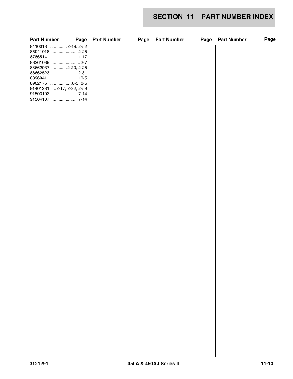JLG 450A_AJ Series II Parts Manual User Manual | Page 309 / 312