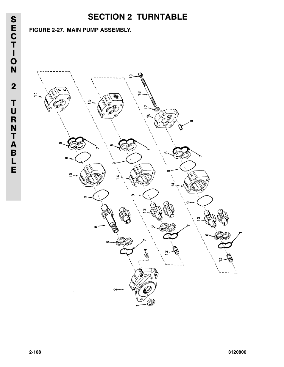 Figure 2-27. main pump assembly | JLG 80HX_HX+6 Parts Manual User Manual | Page 178 / 388