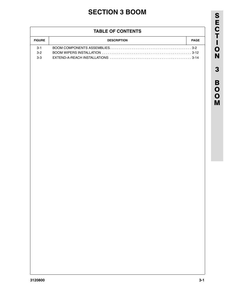 Section 3 boom, Section 3 - boom -1 | JLG 80HX_HX+6 Parts Manual User Manual | Page 209 / 388