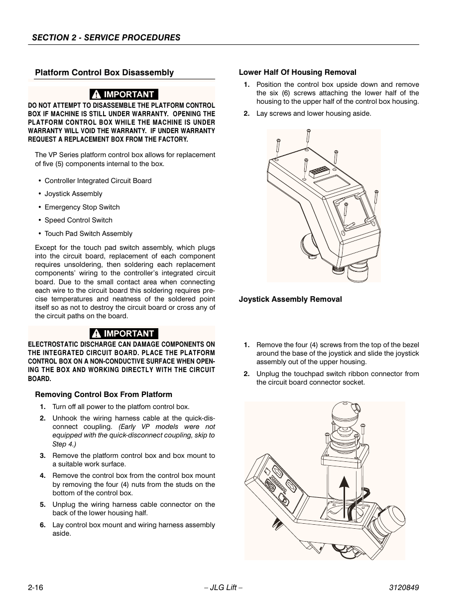 JLG 20VP (3120849) Service Manual User Manual | Page 34 / 96