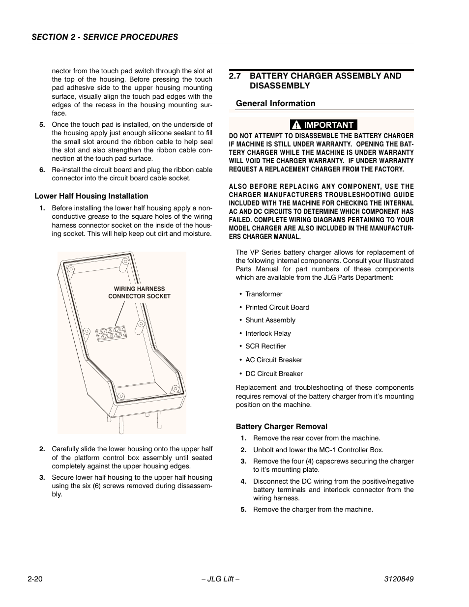 JLG 20VP (3120849) Service Manual User Manual | Page 38 / 96