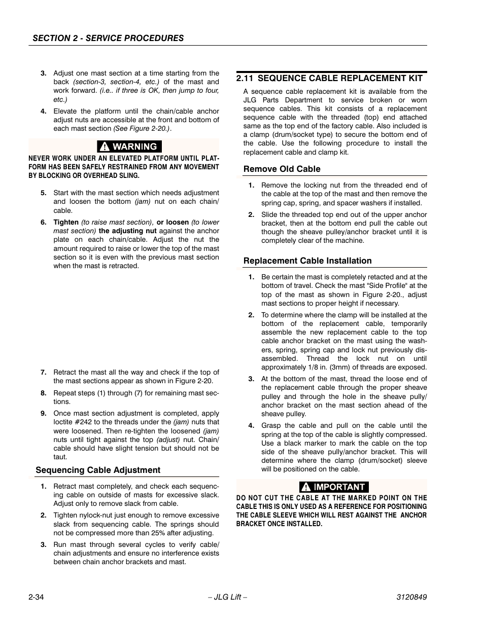 JLG 20VP (3120849) Service Manual User Manual | Page 52 / 96