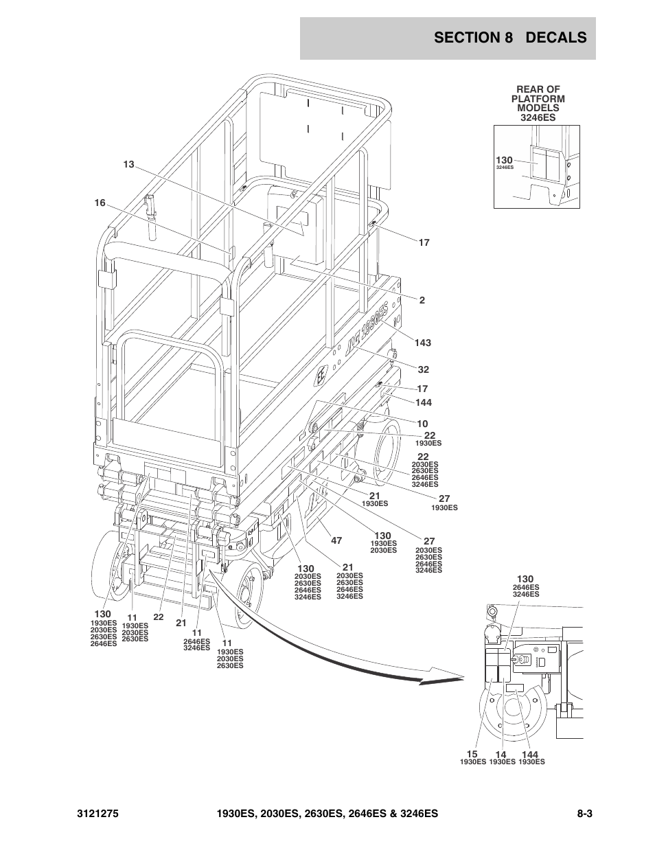 JLG 3246ES Parts Manual User Manual | Page 155 / 186