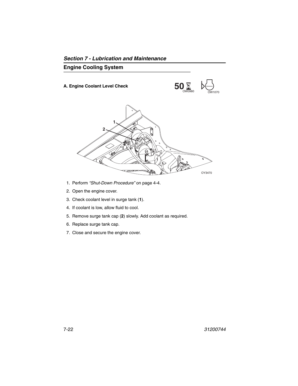 Engine cooling system, Engine cooling system -22 | JLG G6-42A Operator Manual User Manual | Page 140 / 162