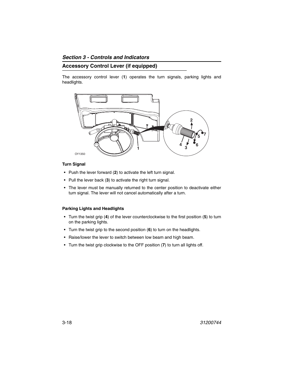 Accessory control lever (if equipped), Accessory control lever (if equipped) -18 | JLG G6-42A Operator Manual User Manual | Page 58 / 162