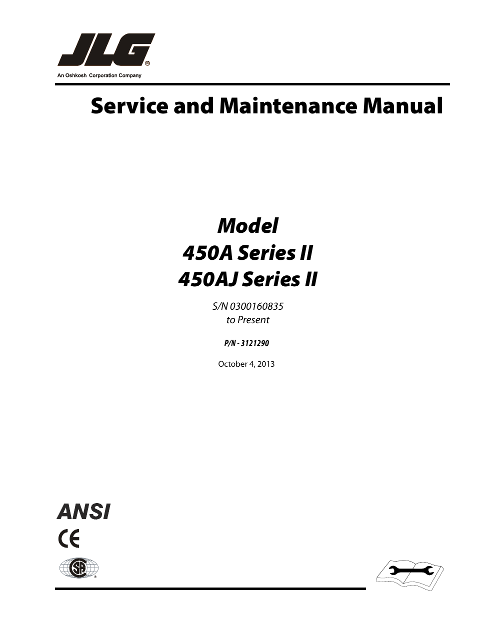 JLG 450A_AJ Series II Service Manual User Manual | 396 pages