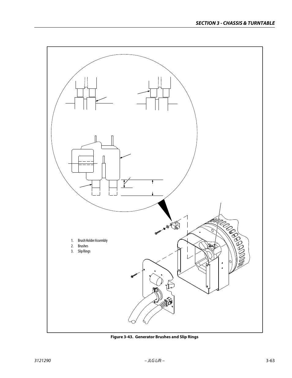Generator brushes and slip rings -63 | JLG 450A_AJ Series II Service Manual User Manual | Page 103 / 396