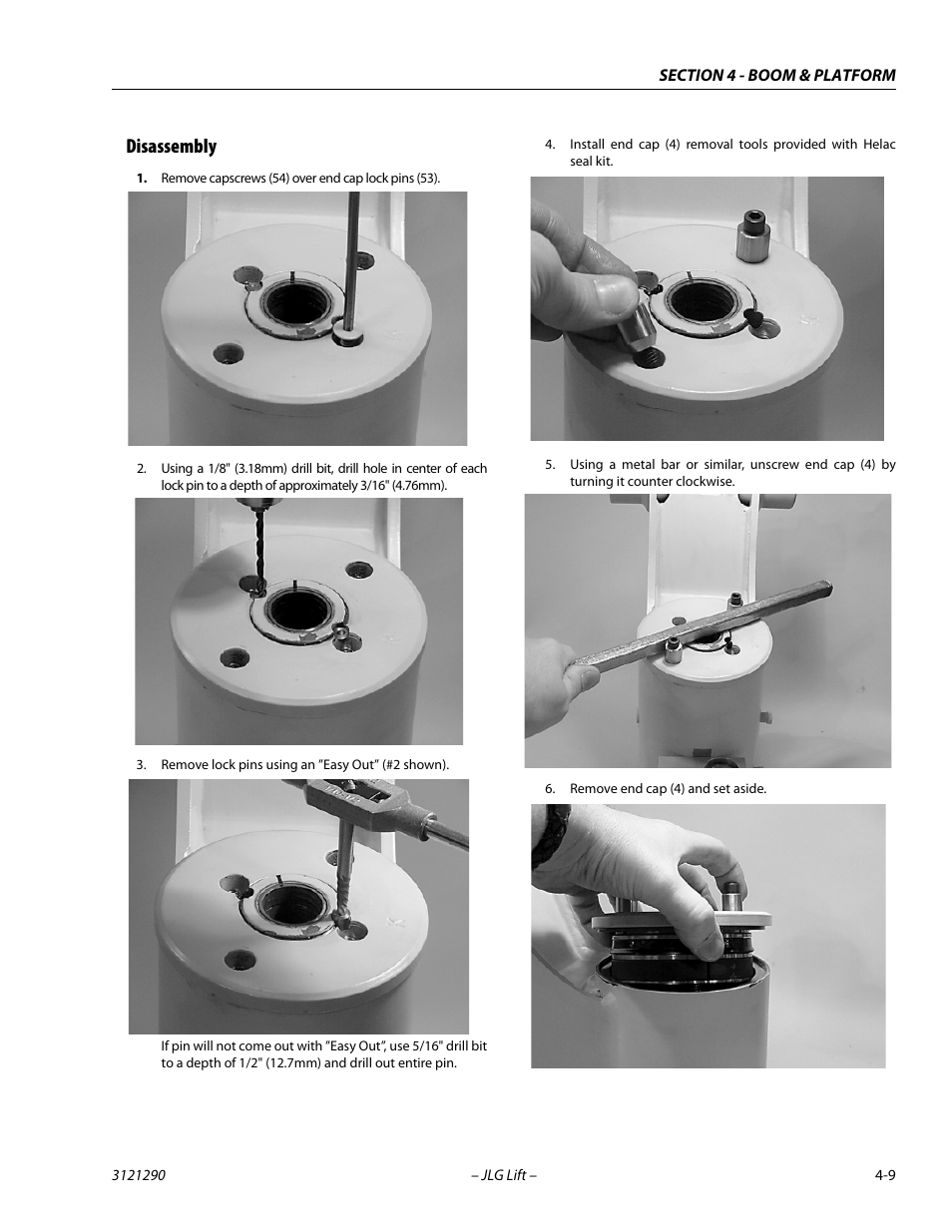 Disassembly, Disassembly -9 | JLG 450A_AJ Series II Service Manual User Manual | Page 221 / 396