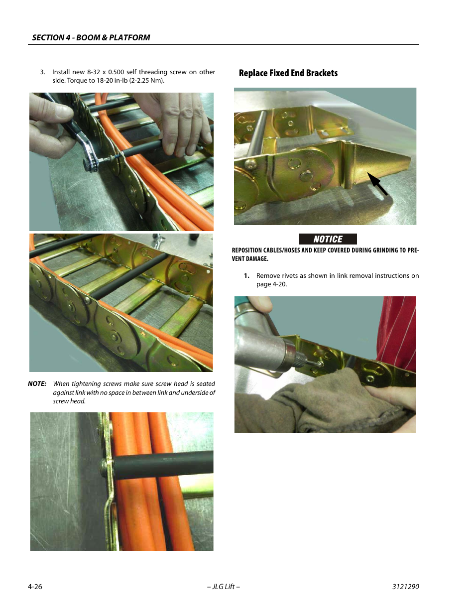 Replace fixed end brackets, Replace fixed end brackets -26 | JLG 450A_AJ Series II Service Manual User Manual | Page 238 / 396