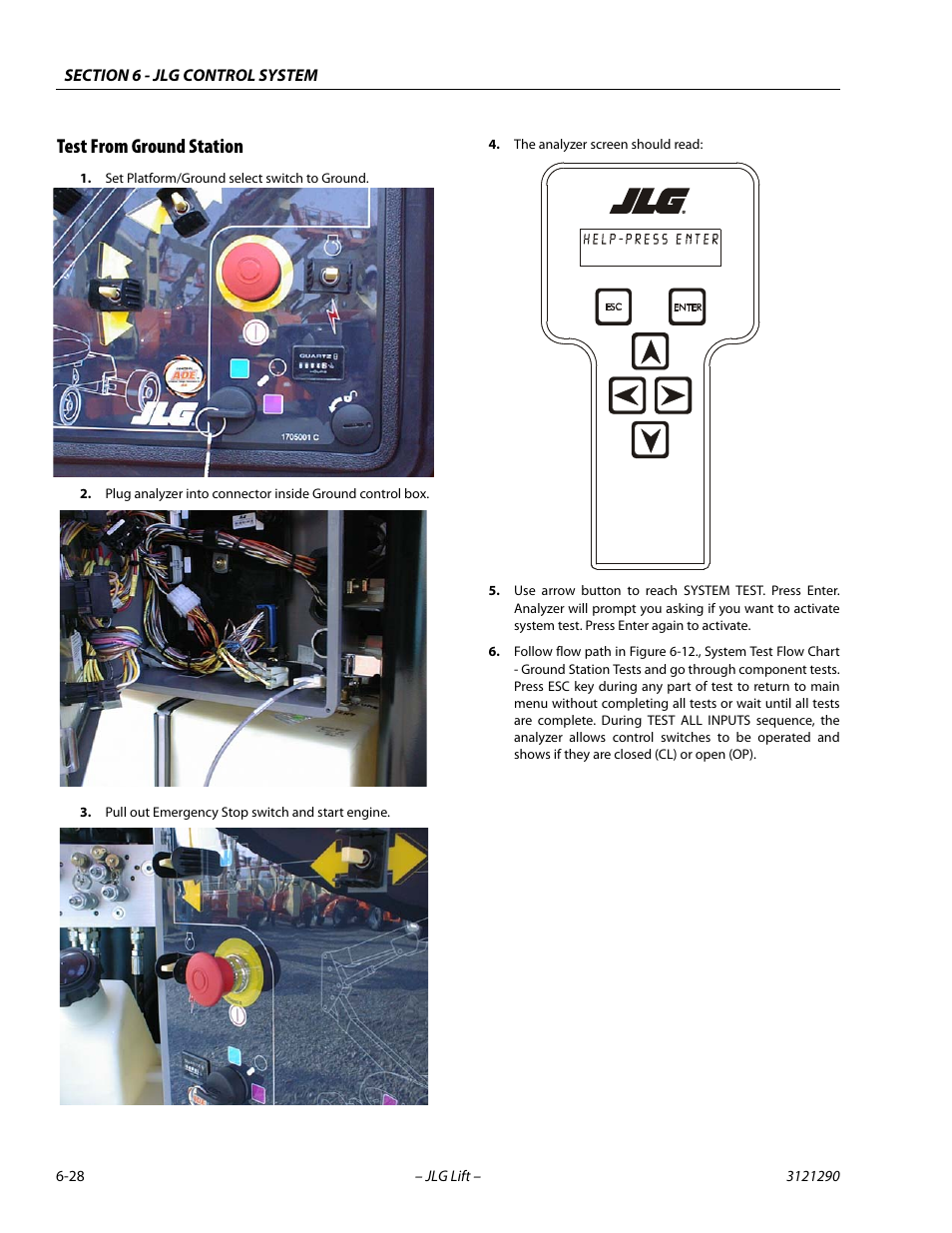 Test from ground station, Test from ground station -28 | JLG 450A_AJ Series II Service Manual User Manual | Page 338 / 396
