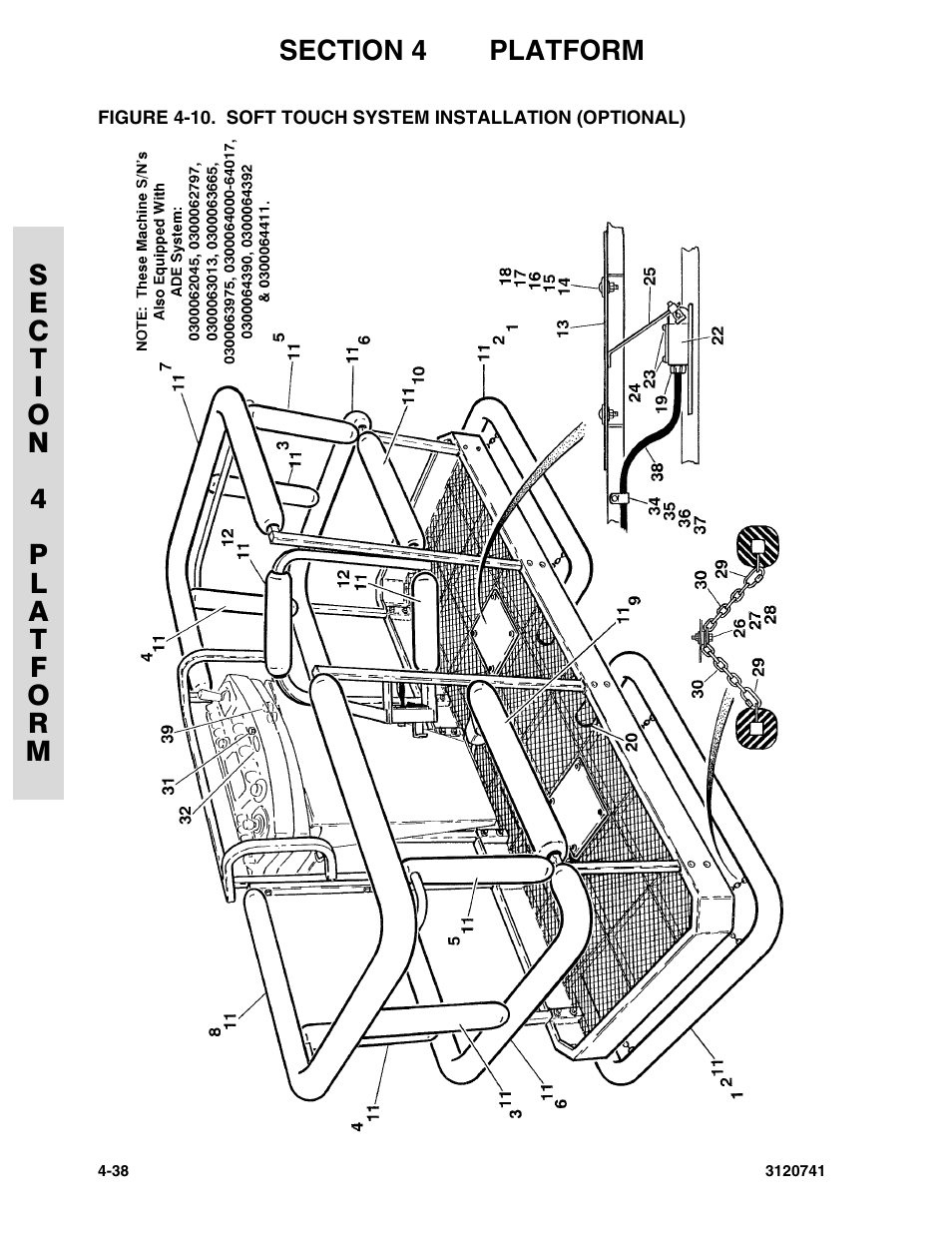 Soft touch system installation (optional) -38 | JLG 800A_AJ ANSI Parts Manual User Manual | Page 200 / 318