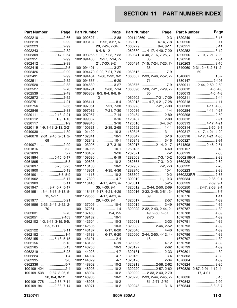 1660219rr 2-83, 1660223rr 2-83 | JLG 800A_AJ ANSI Parts Manual User Manual | Page 305 / 318