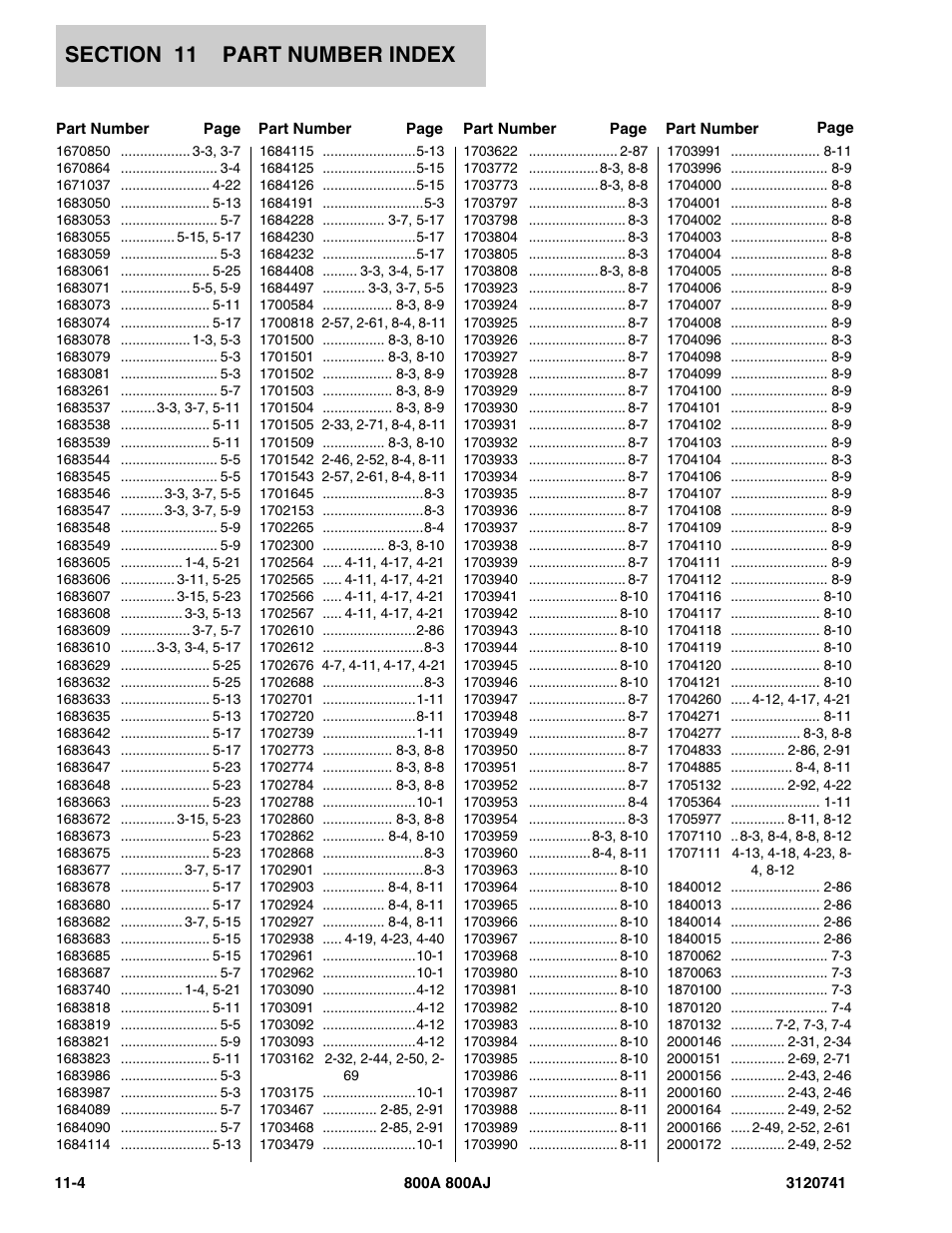 JLG 800A_AJ ANSI Parts Manual User Manual | Page 306 / 318