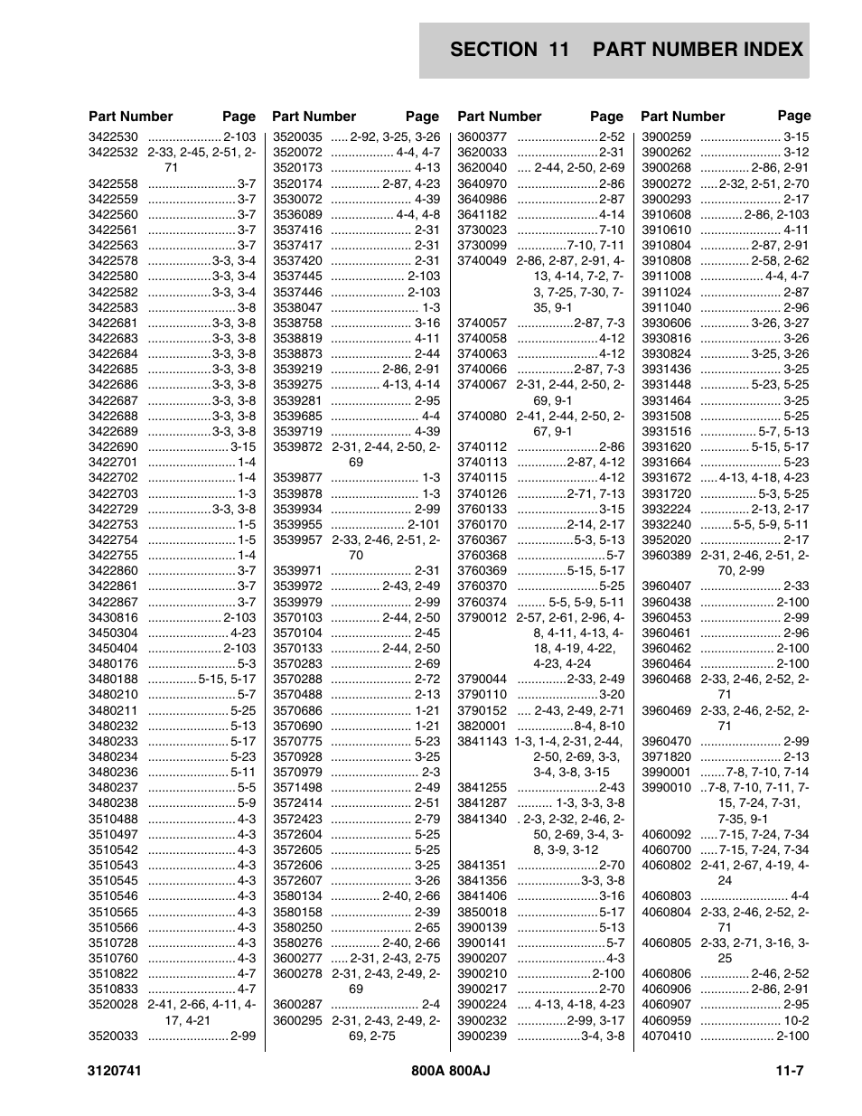 JLG 800A_AJ ANSI Parts Manual User Manual | Page 309 / 318