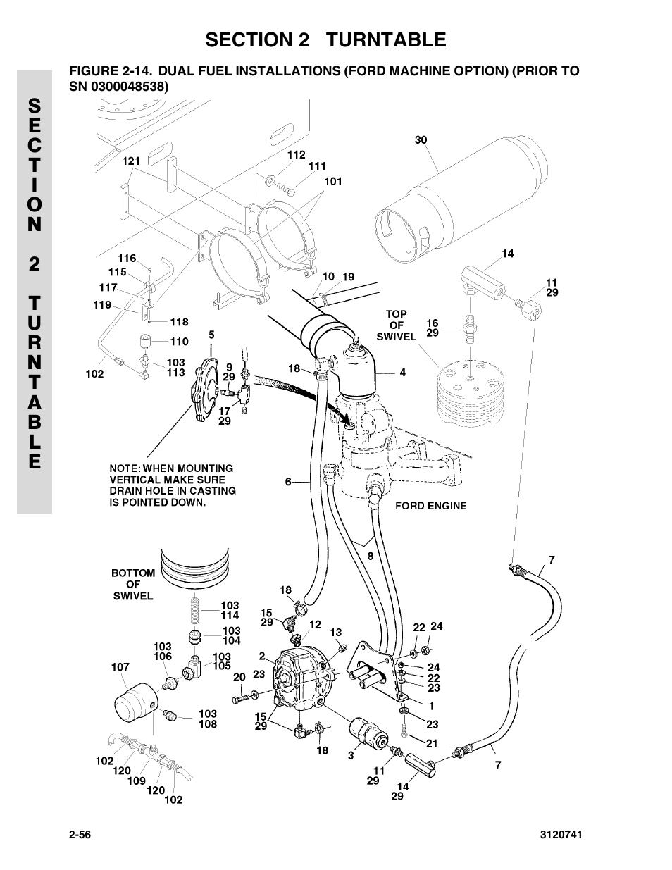 Sn 0300048538) -56 | JLG 800A_AJ ANSI Parts Manual User Manual | Page 86 / 318