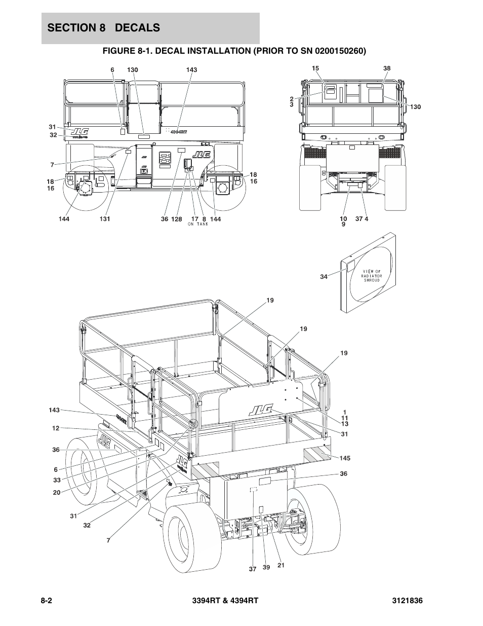 JLG 4394RT EURO Parts Manual User Manual | Page 168 / 188