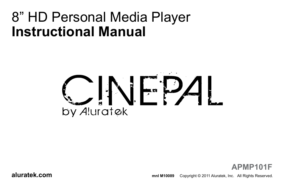 Aluratek APMP101F User Manual | 21 pages