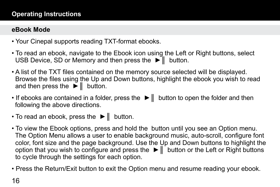 Aluratek APMP101F User Manual | Page 15 / 21