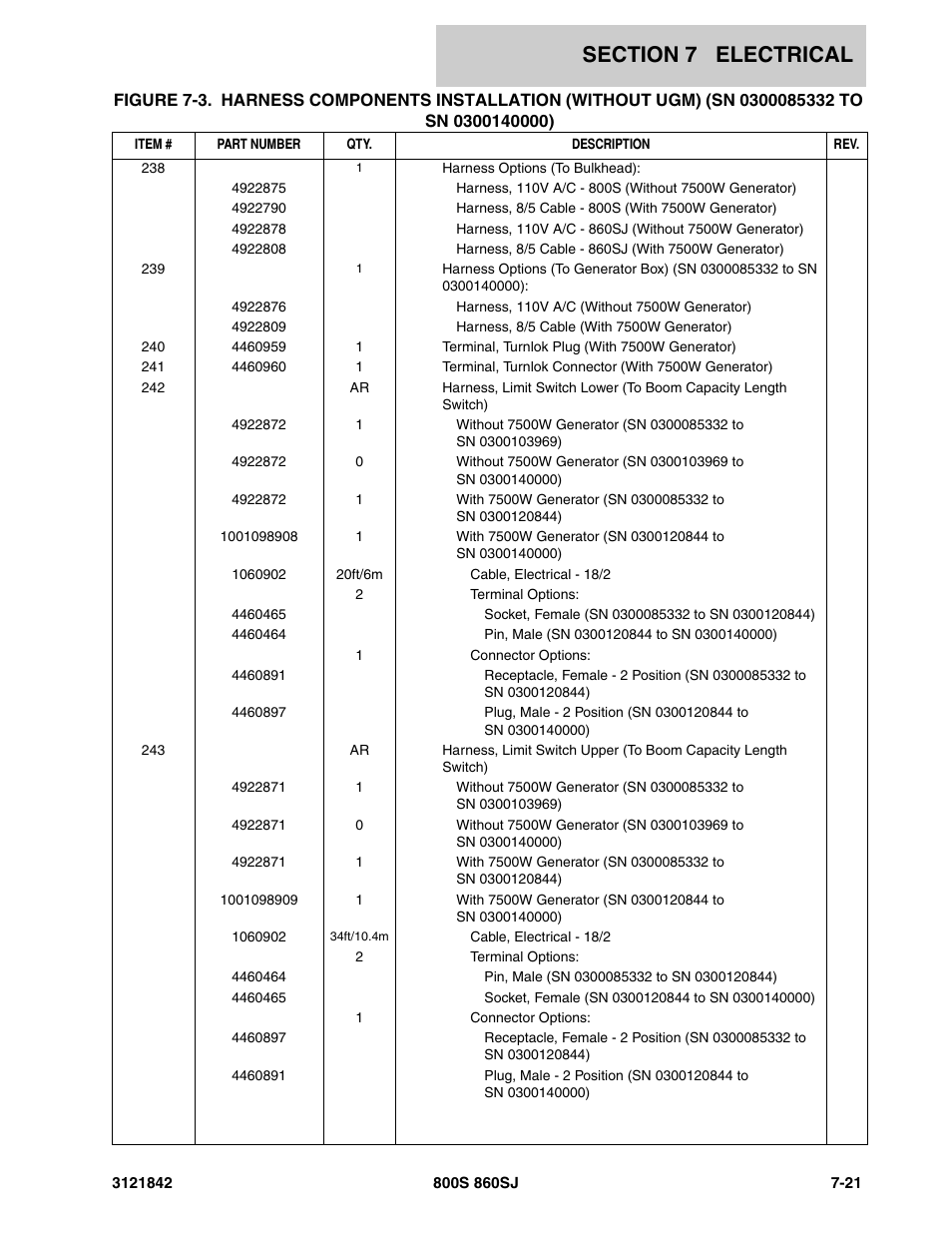 JLG 860SJ Parts Manual User Manual | Page 289 / 360