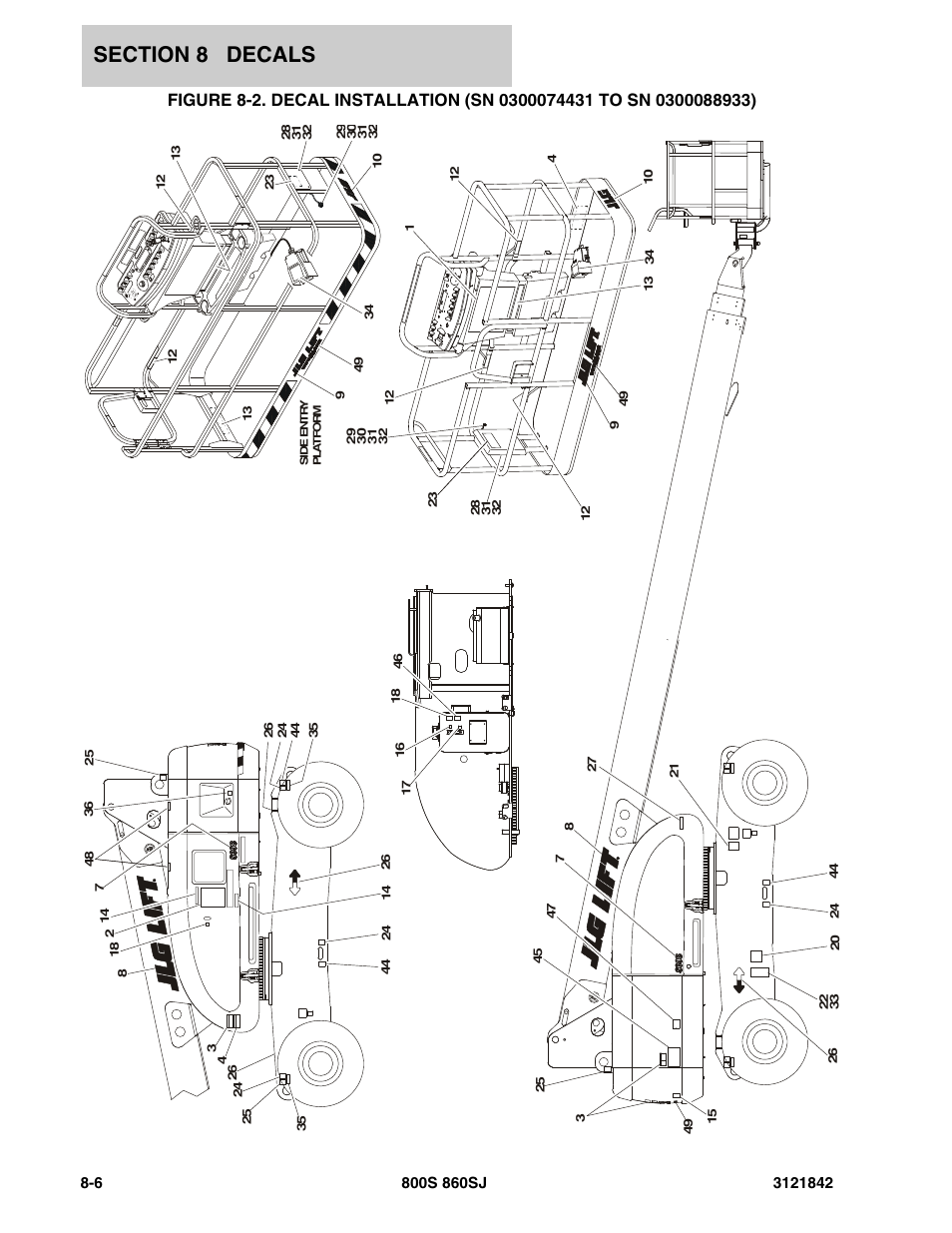 JLG 860SJ Parts Manual User Manual | Page 324 / 360