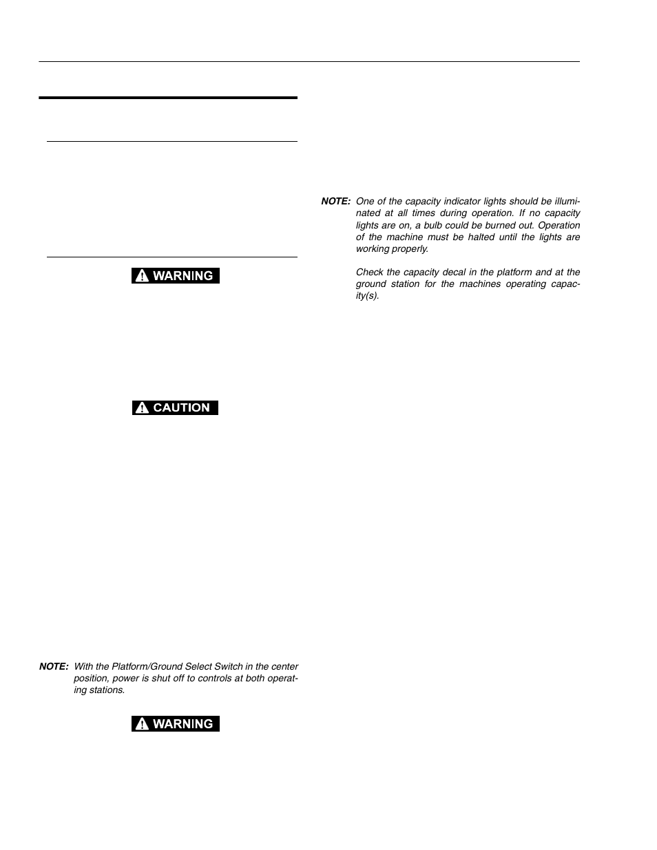 JLG 110HX ANSI Operator Manual User Manual | Page 36 / 74