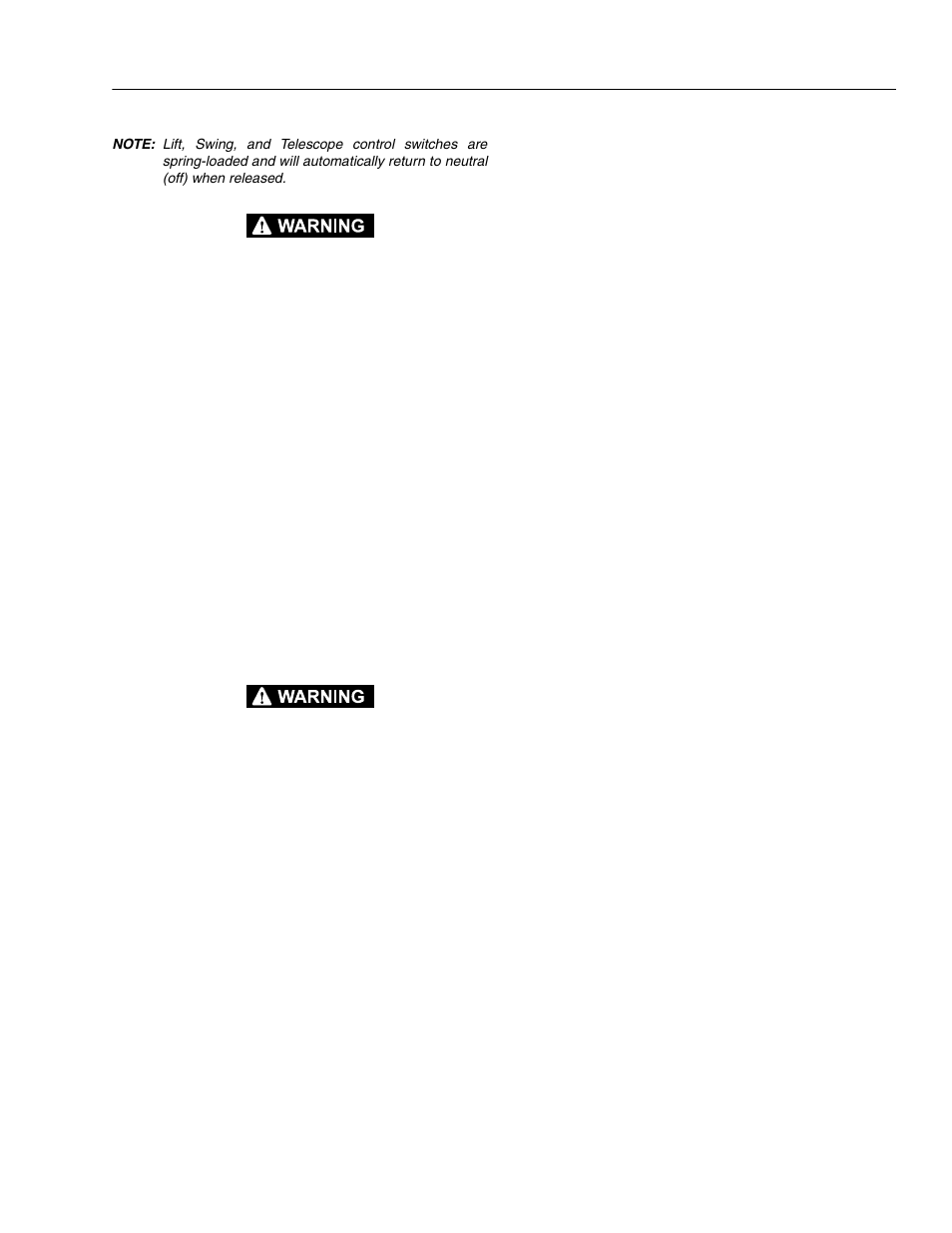 JLG 110HX ANSI Operator Manual User Manual | Page 39 / 74