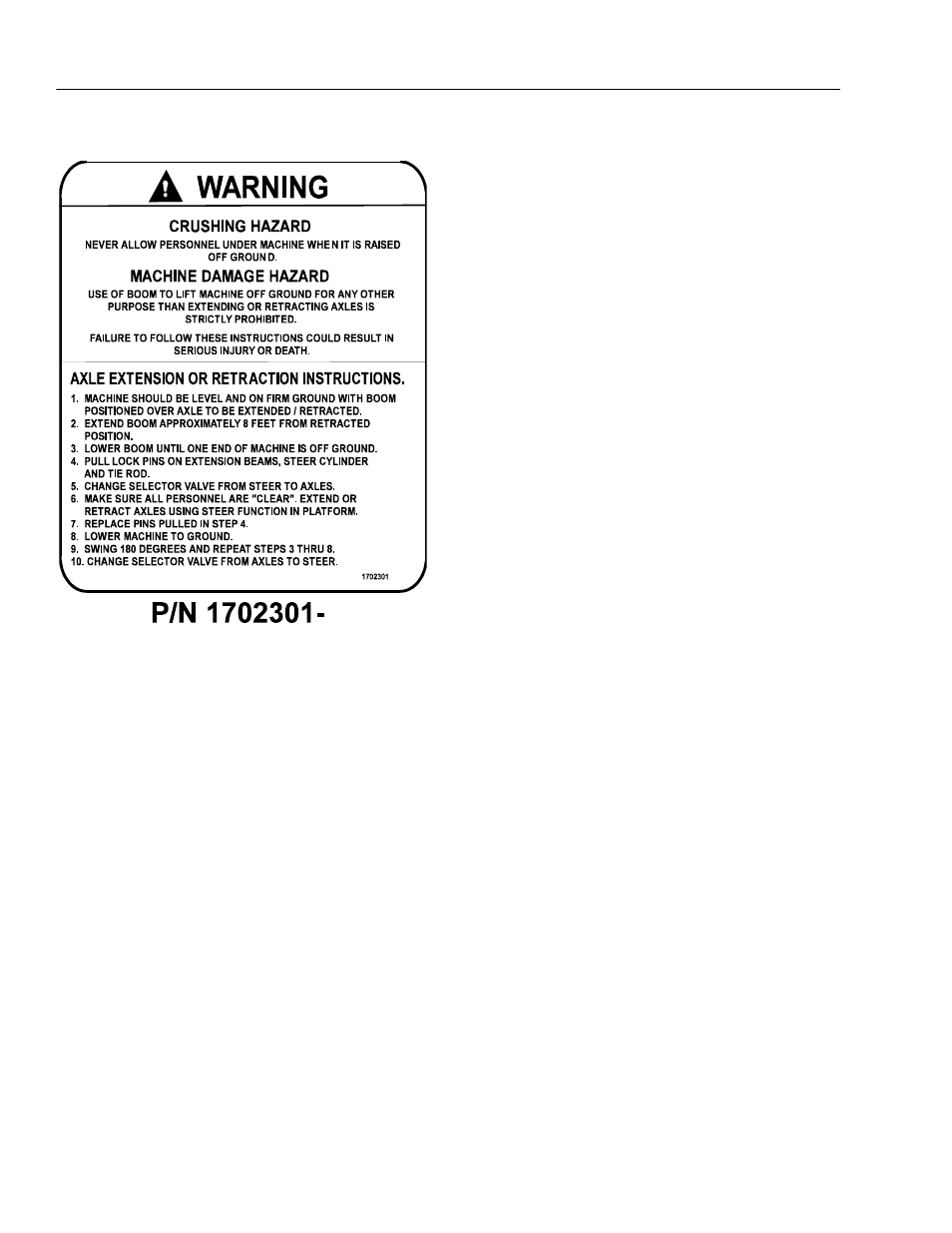 JLG 110HX ANSI Operator Manual User Manual | Page 48 / 74