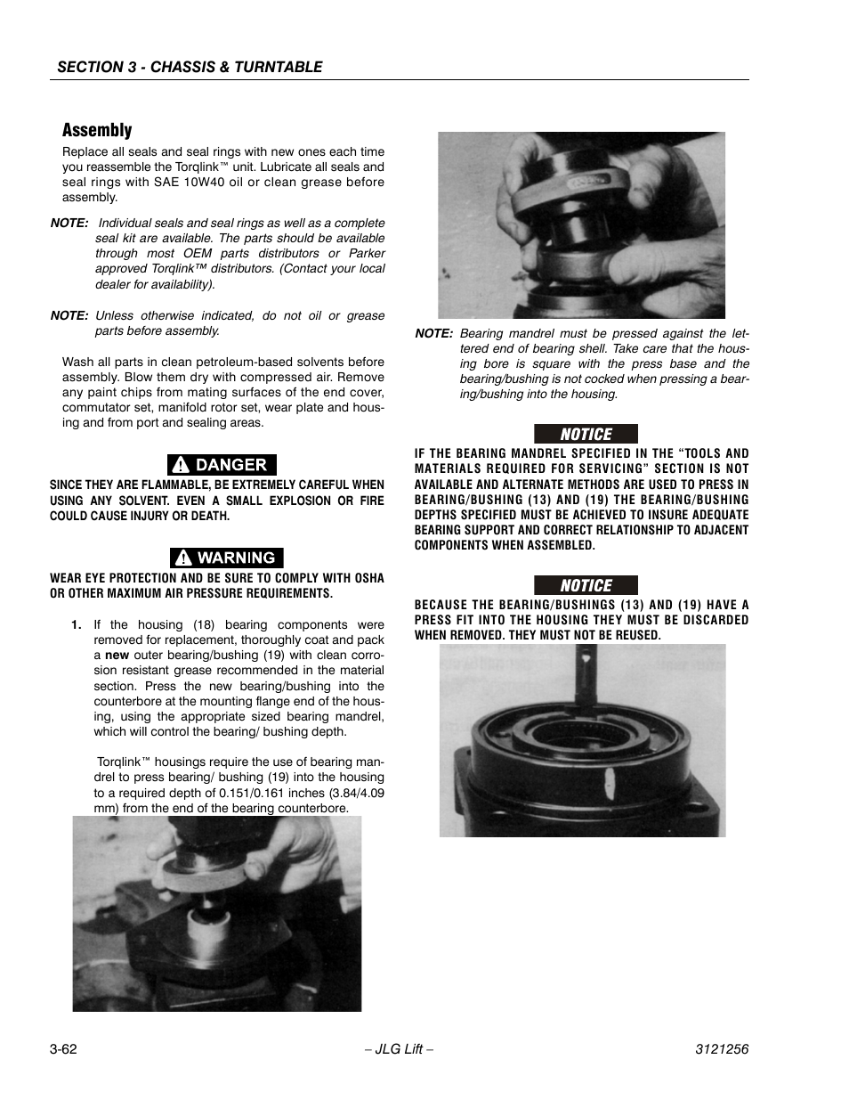 Assembly, Assembly -62 | JLG 1100S Service Manual User Manual | Page 104 / 442