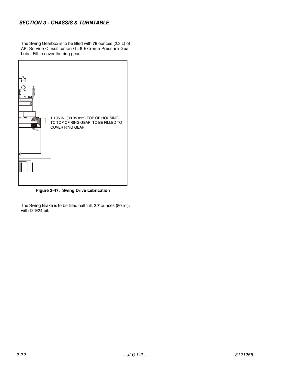 Swing drive lubrication -72 | JLG 1100S Service Manual User Manual | Page 114 / 442
