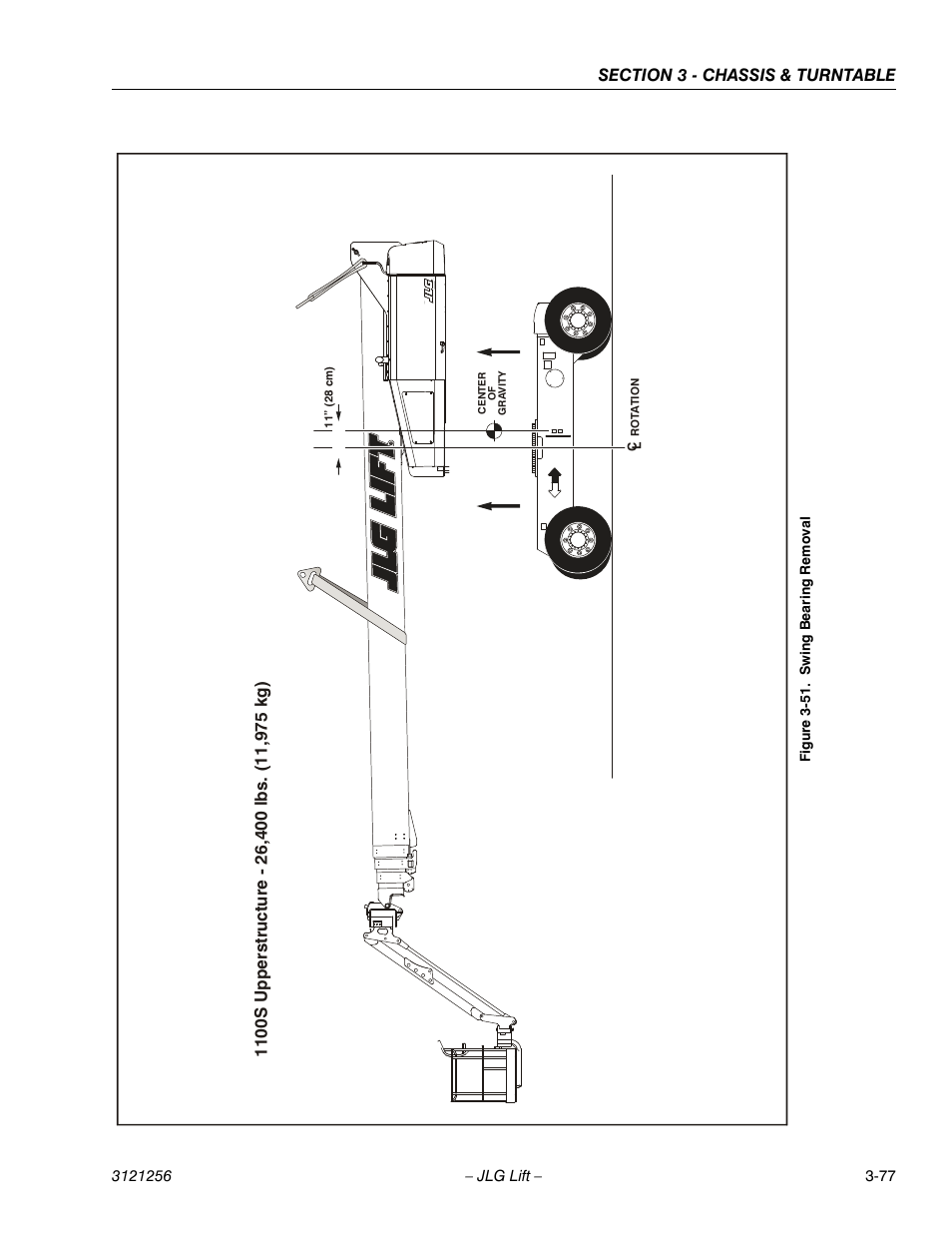 Swing bearing removal -77 | JLG 1100S Service Manual User Manual | Page 119 / 442
