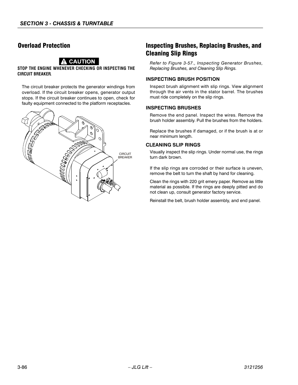 Overload protection | JLG 1100S Service Manual User Manual | Page 128 / 442