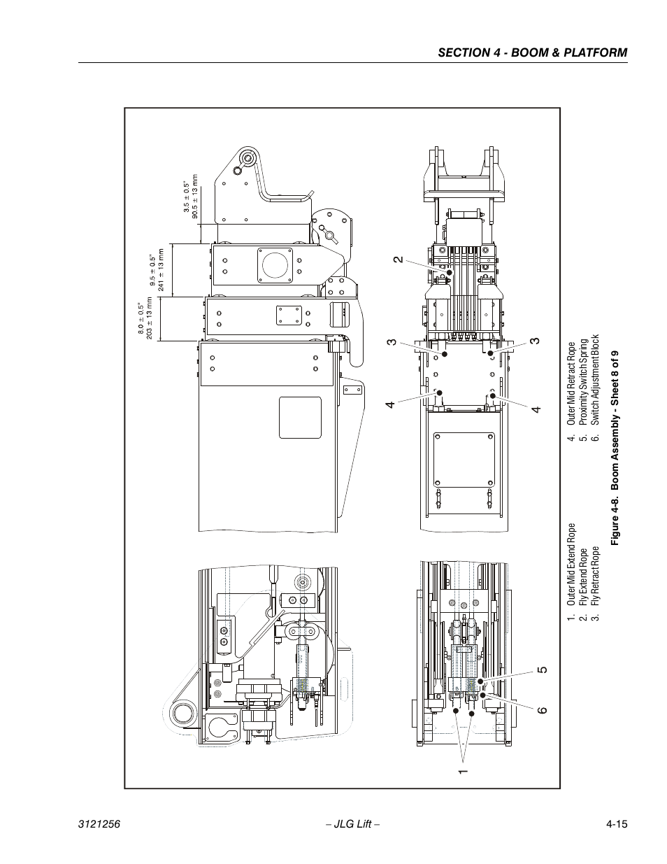 Boom assembly - sheet 8 of 9 -15 | JLG 1100S Service Manual User Manual | Page 163 / 442